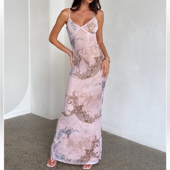 Tiger Mist Dresses & Skirts - Tiger Mist Julianna Maxi Dress Collage Cranes | M